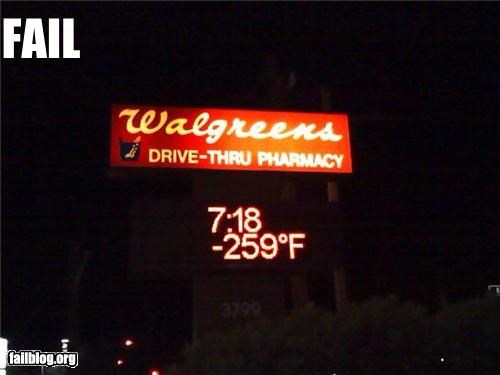 Temperature Fail. 