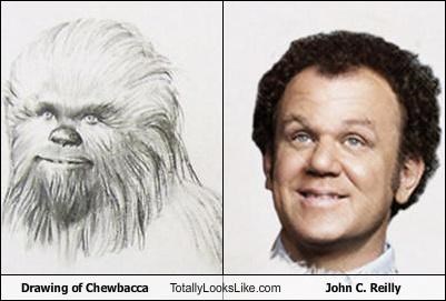Drawing of Chewbacca Totally Looks Like John C. Reilly