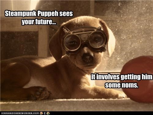 Alternate retrofuture...still involves feeding him...