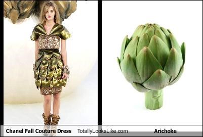 Chanel Fall Couture Dress Totally Looks Like Arichoke