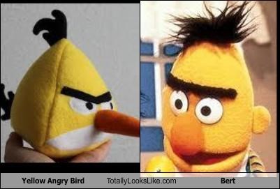 Yellow Angry Bird Totally Looks Like Bert