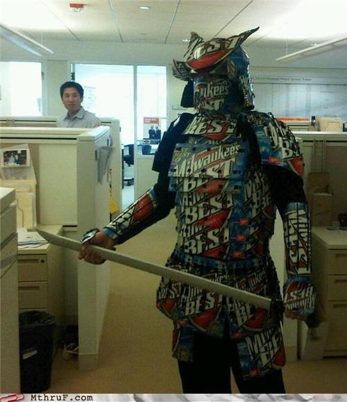 Looks Like He's About To "Shogun" A Beer