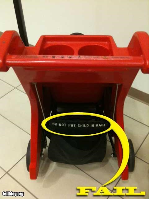 Do Not Put Child In Bag!