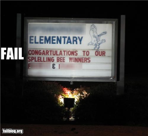Splelling FAIL