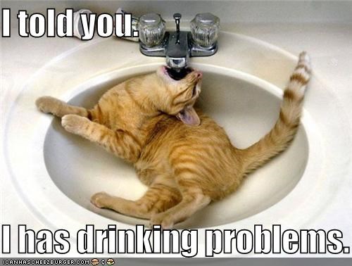 I told you.  I has drinking problems.