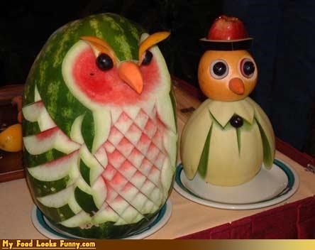 Owl and Penguin Melons