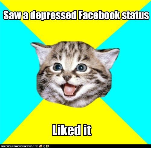Happy Kitten: Likes your misery
