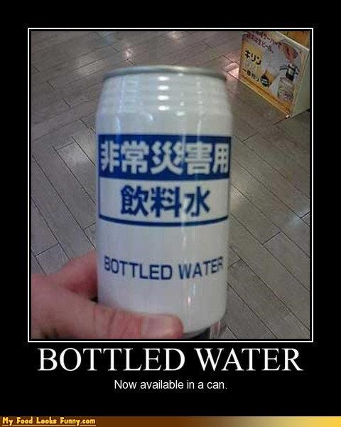 Funny Food Photos - Canned Bottled Water