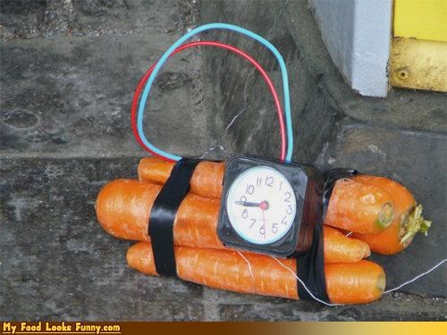 Funny Food Photos - Carrot Time Bomb