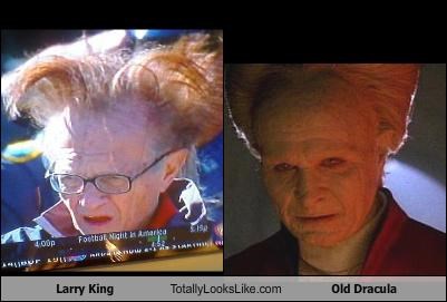 Larry King Totally Looks Like Old Dracula