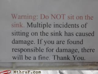 Don't You Mean "In" The Sink?