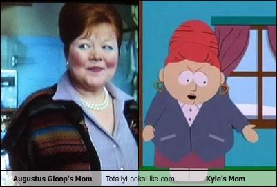 Augustus Gloop's Mom Totally Looks Like Kyle's Mom