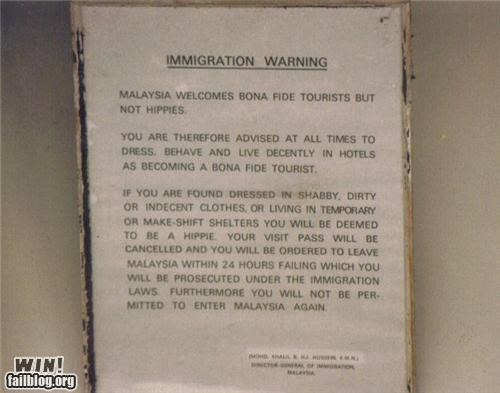 Immigration Warning WIN