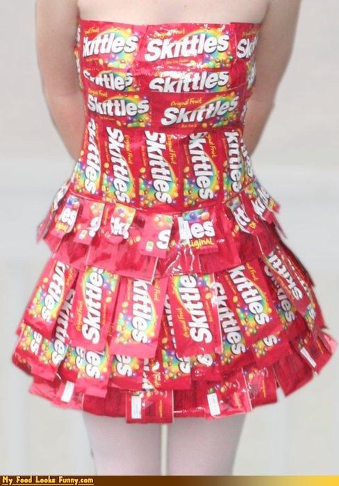 Funny Food Photos - Skittles Dress