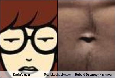 Daria's eyes Totally Looks Like Robert Downey jr.'s navel