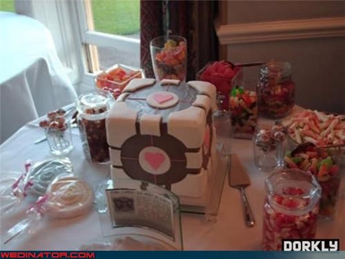 Companion Cube Cake