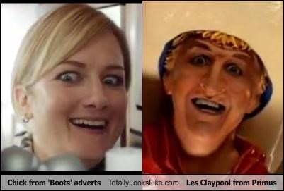 Chick from 'Boots' adverts Totally Looks Like Les Claypool from Primus