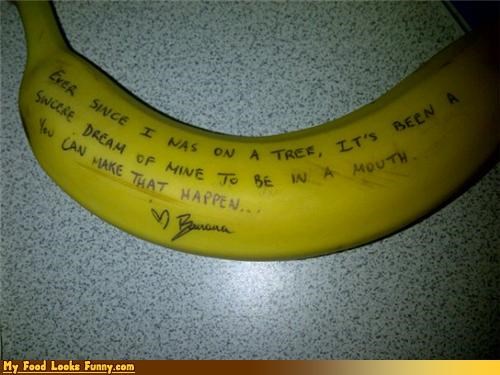 Funny Food Photos - Banana Message