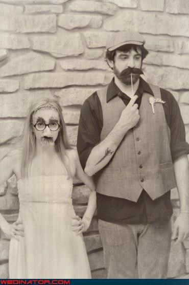Oh, Hipsters and Their Facial Hair Props