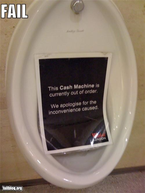 Cash Machine Fail