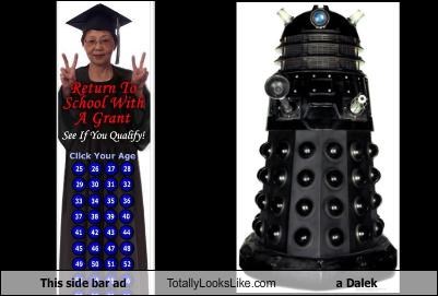 This side bar ad Totally Looks Like a Dalek