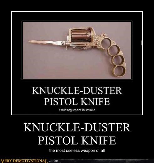 KNUCKLE-DUSTER PISTOL KNIFE