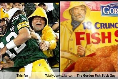 This fan Totally Looks Like The Gorden Fish Stick Guy