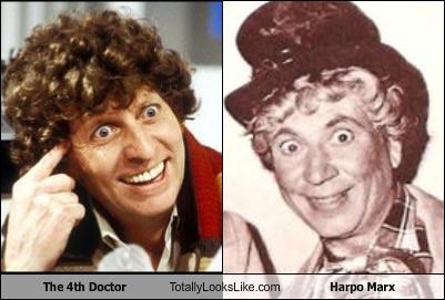 The 4th Doctor Totally Looks Like Harpo Marx