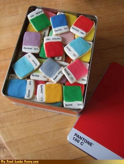 Funny Food Photos - Pantone Cookies