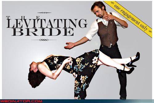 The Levitating Bride Wedding Announcement