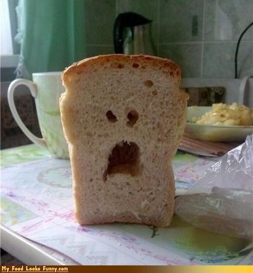 Funny Food Photos - Unhappy Bread