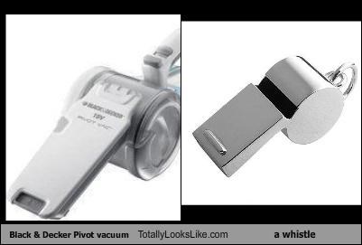 Black & Decker Pivot vacuum Totally Looks Like a whistle