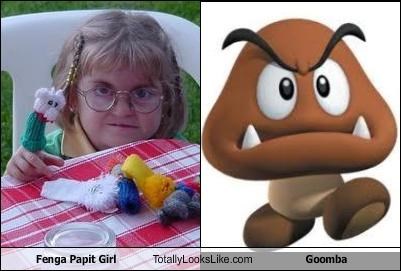 Fenga Papit Girl Totally Looks Like Goomba