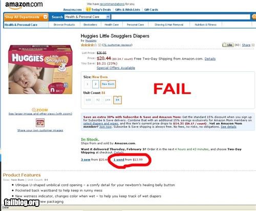 Amazon Diaper Fail