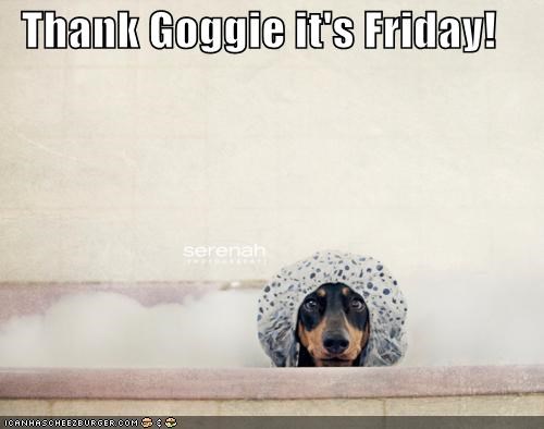 Thank Goggie it's Friday!
