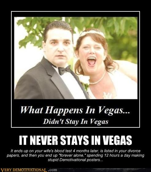 IT NEVER STAYS IN VEGAS