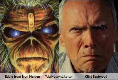 Eddie from Iron Maiden Totally Looks Like Clint Eastwood