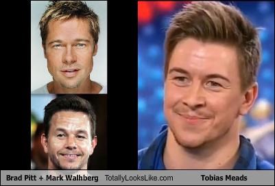 Brad Pitt + Mark Wahlberg Totally Looks Like Tobias Mead (from Britain's Got Talent)