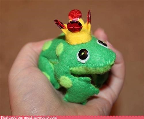 Felt Frog Prince