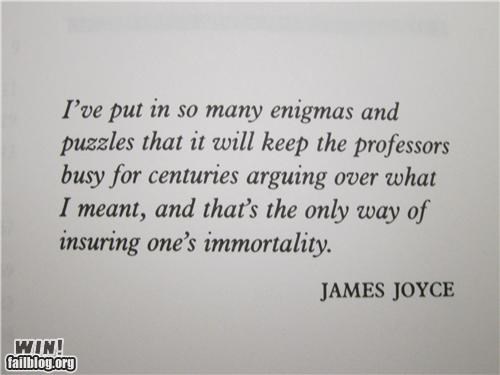 James Joyce WIN