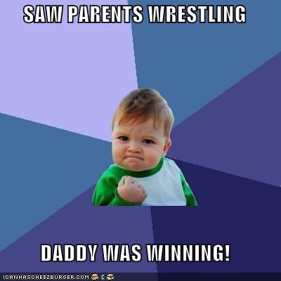 Success Kid: SAW PARENTS WRESTLING
