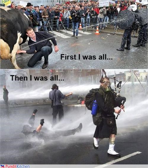 The Milk of Protesters' Kindness