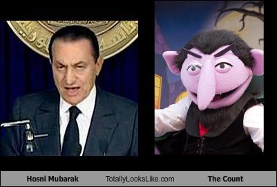 Hosni Mubarak Totally Looks Like The Count