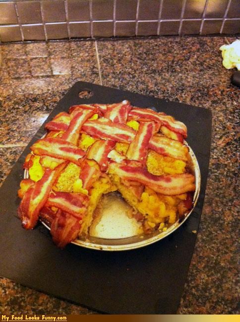 Mac & Cheese Pie With a Bacon Crust