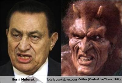 Hosni Mubarak Totally Looks Like Calibos (Clash of the Titans, 1981)