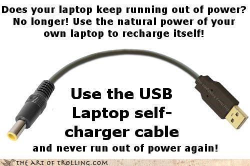 Art of Trolling: It Recycles the Energy!