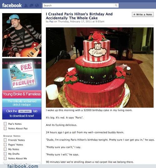 Cake Crashing (A True Story)