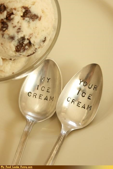 Funny Food Photos - Ice Cream Spoons
