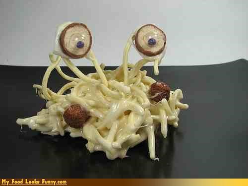 Flying Spaghetti Sweets
