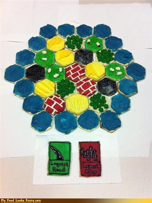 Funny Food Photos - Settlers of Catan Cookies